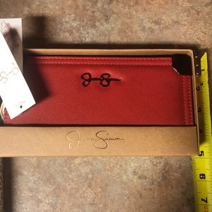Large red women’s Jessica Simpson wallet